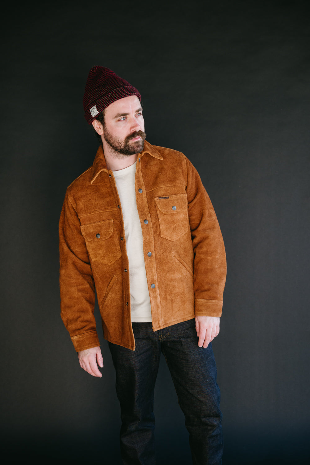 Fargo Trucker Jacket Leather - Cognac