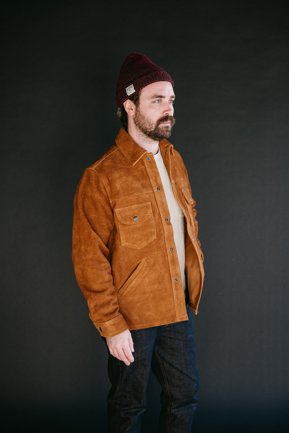 Fargo Trucker Jacket Leather - Cognac