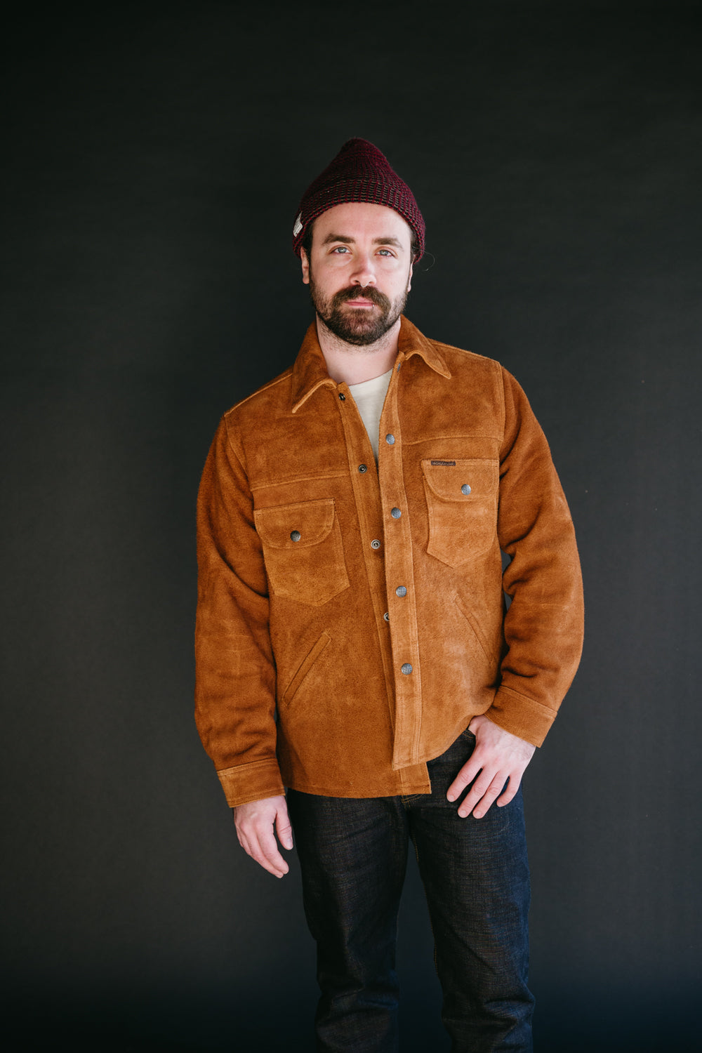 Fargo Trucker Jacket Leather - Cognac