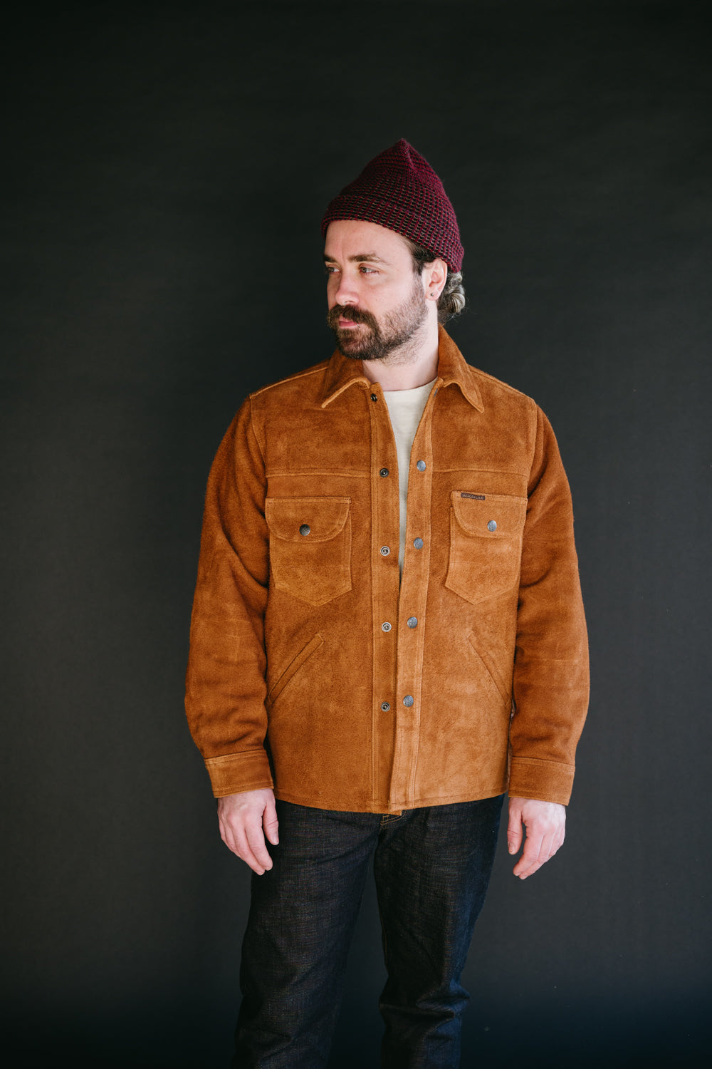 Fargo Trucker Jacket Leather - Cognac