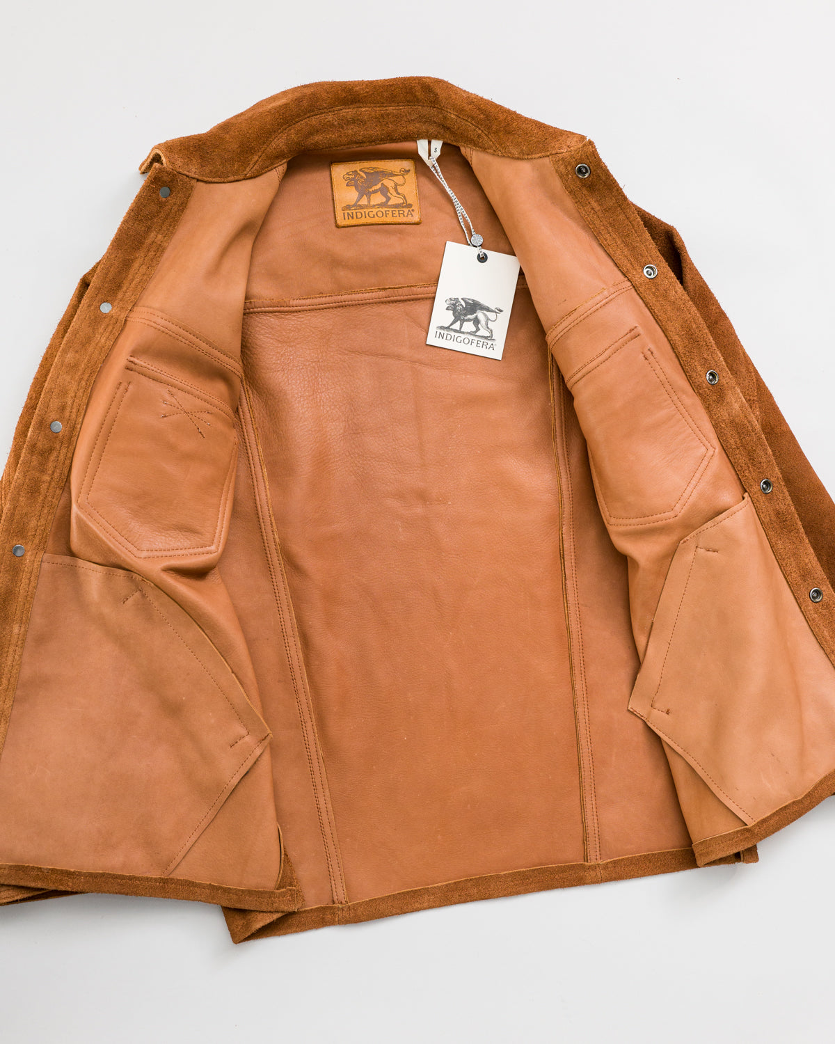 Fargo Trucker Jacket Leather - Cognac