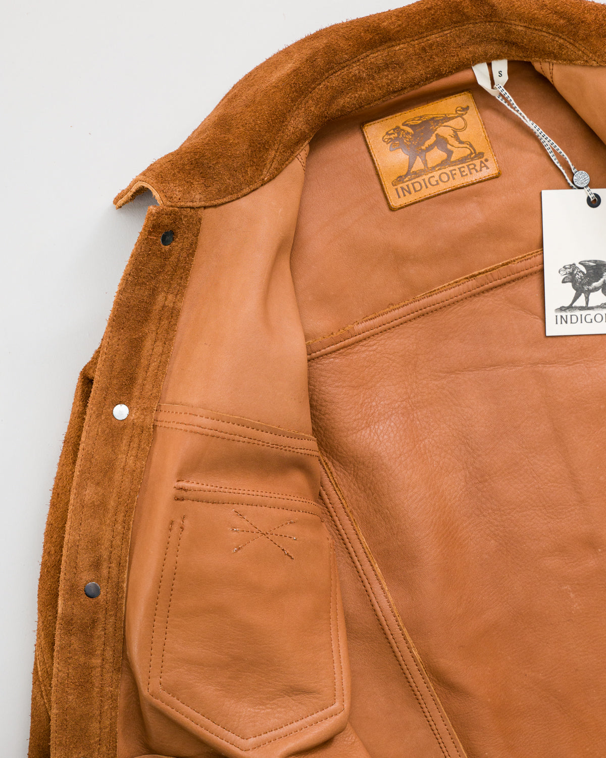 Fargo Trucker Jacket Leather - Cognac