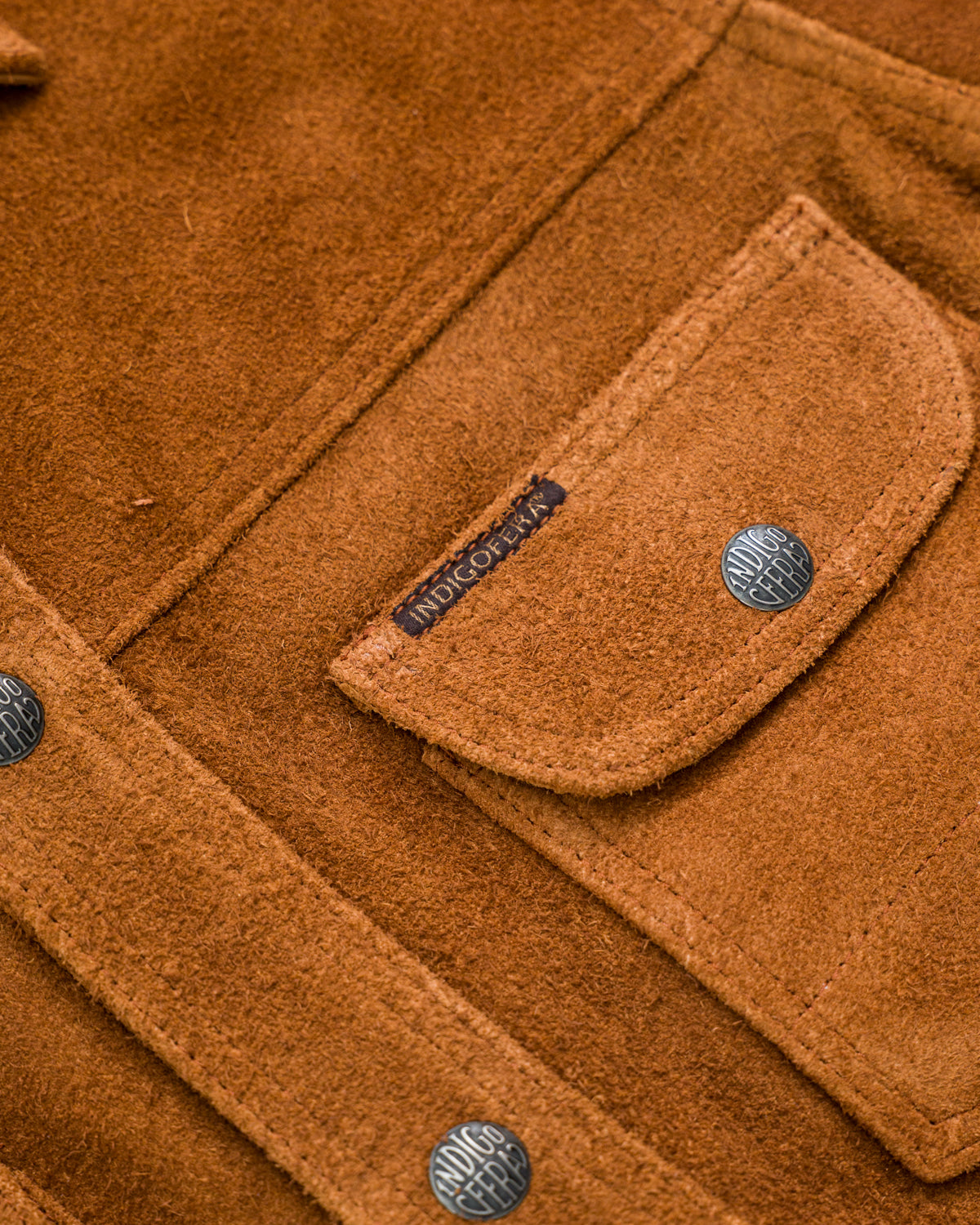 Fargo Trucker Jacket Leather - Cognac