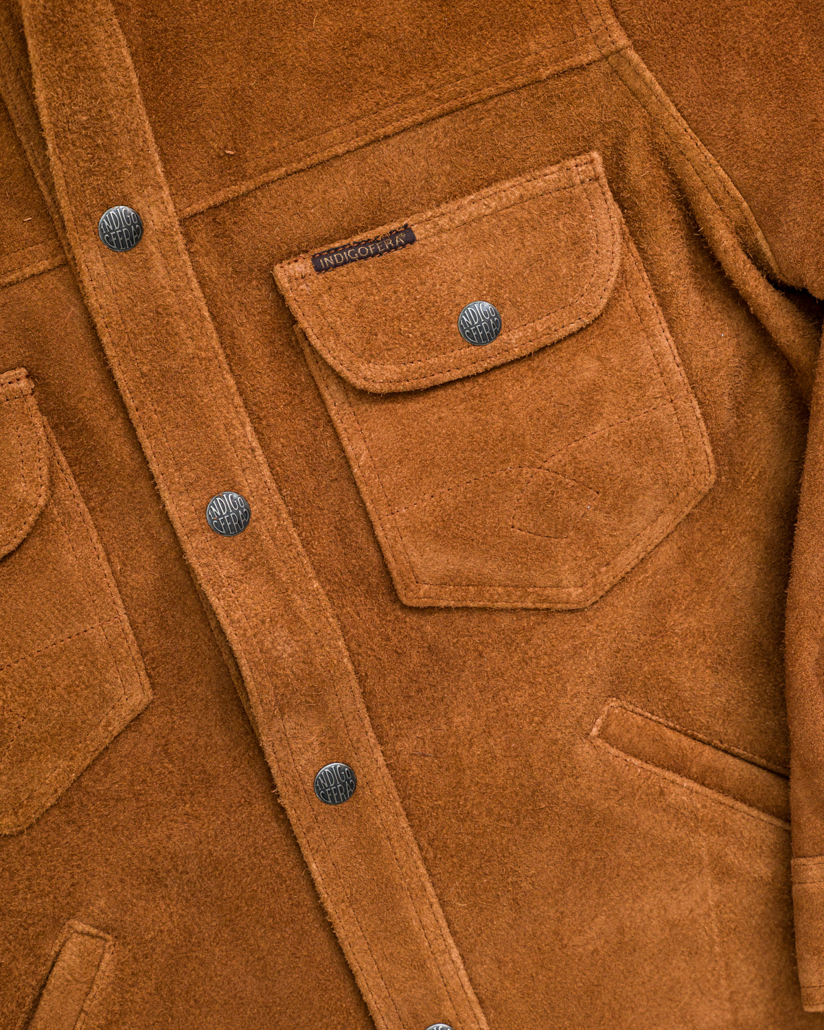 Fargo Trucker Jacket Leather - Cognac