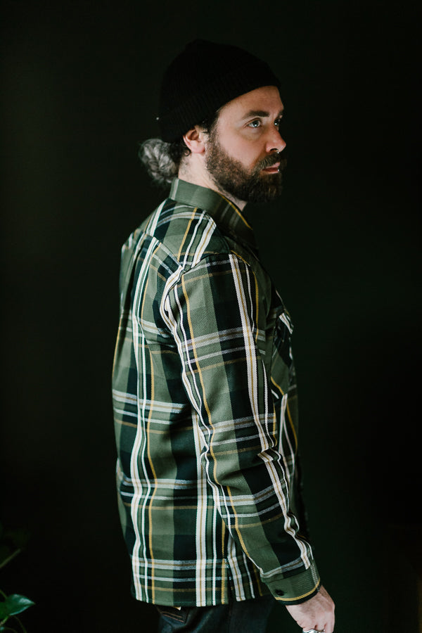 Webster Check Flannel - Green, Black, White, Yellow