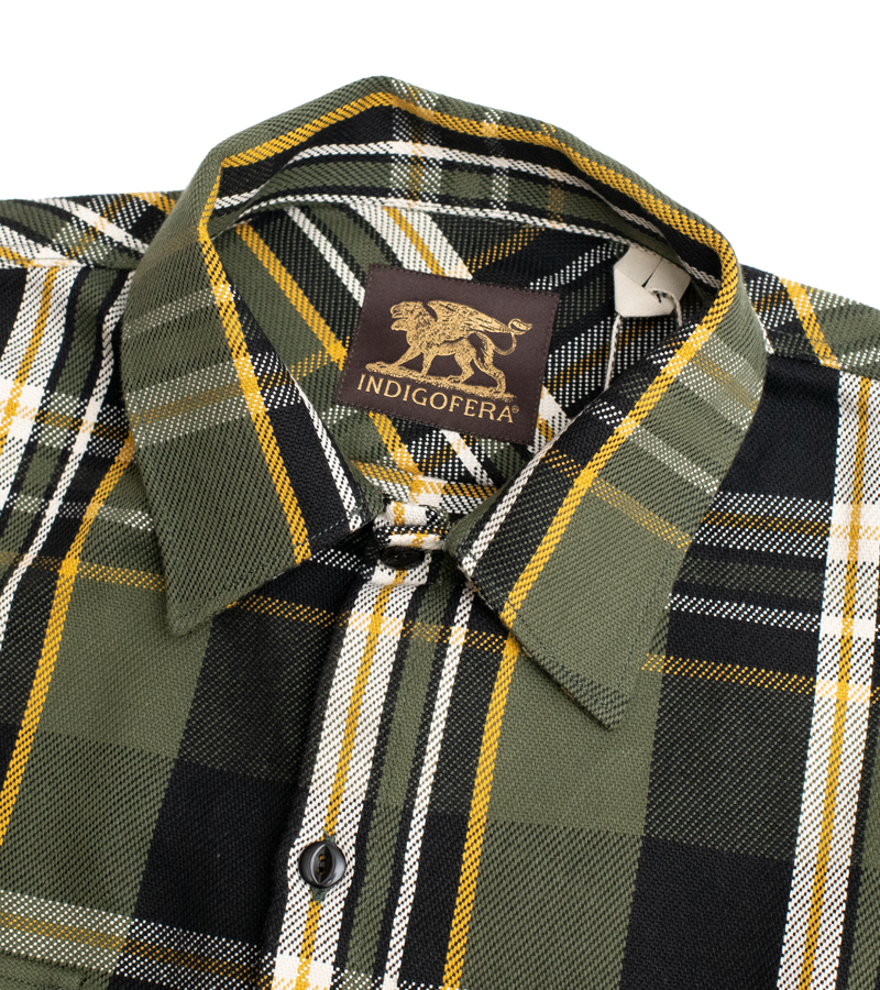 Webster Check Flannel - Green, Black, White, Yellow