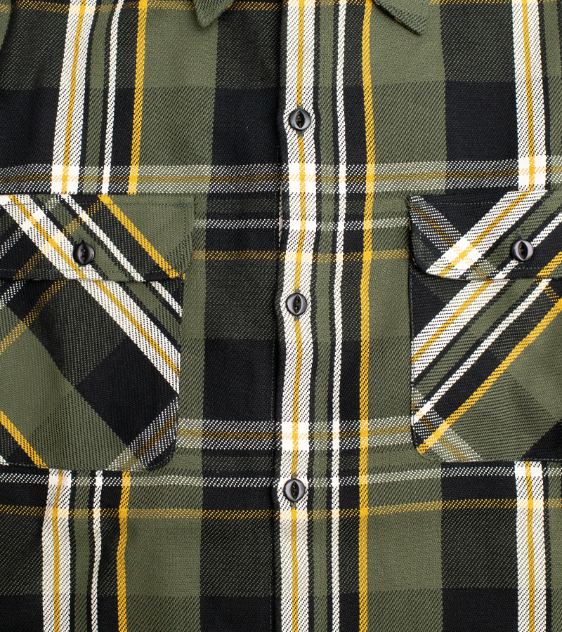 Webster Check Flannel - Green, Black, White, Yellow