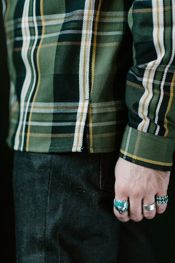 Webster Check Flannel - Green, Black, White, Yellow