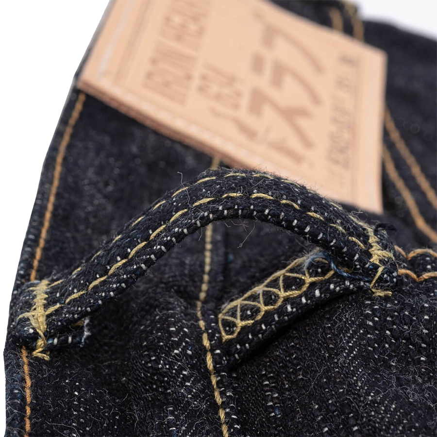 IH-634S-SLB - 16oz Slubby Selvedge Denim Straight Cut Jeans - Indigo