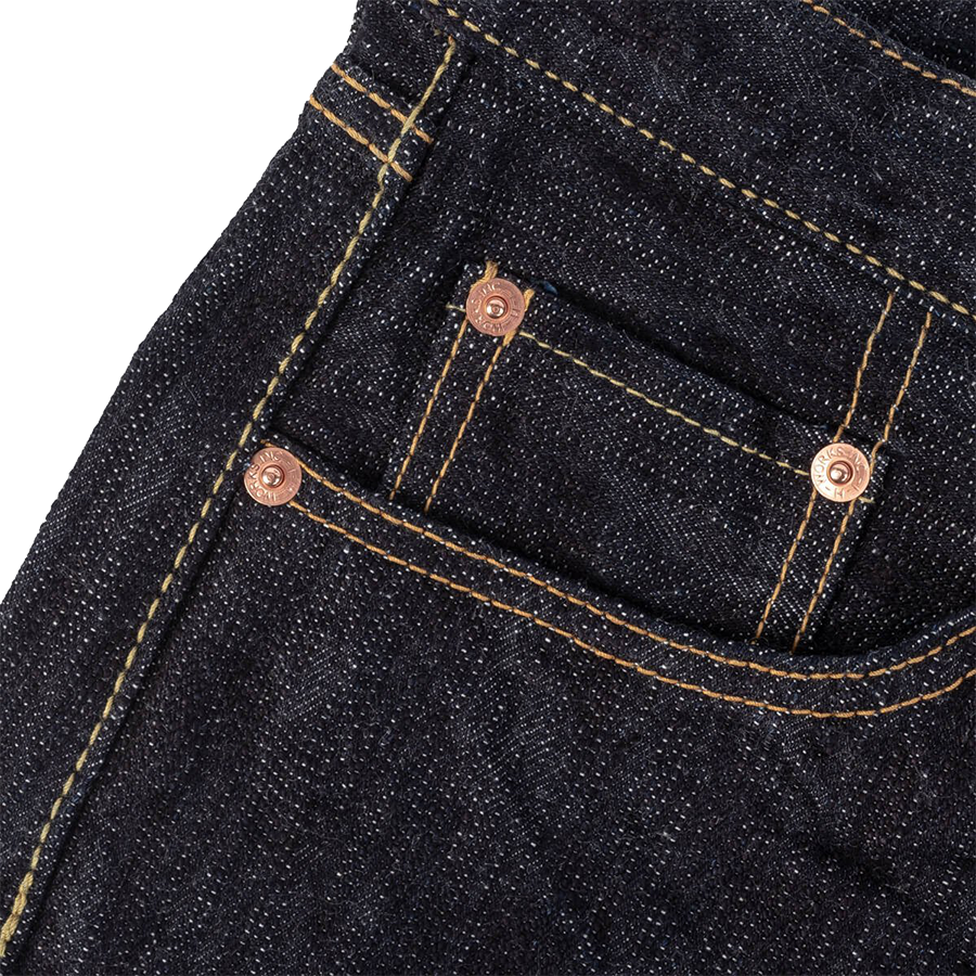 IH-634S-SLB - 16oz Slubby Selvedge Denim Straight Cut Jeans - Indigo