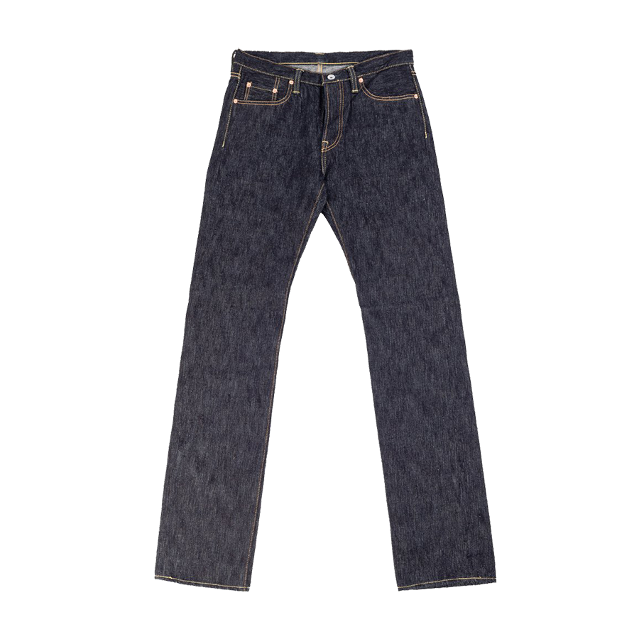 IH-666S-SLB - 16oz Slubby Selvedge Denim Slim Straight Cut Jeans - Indigo