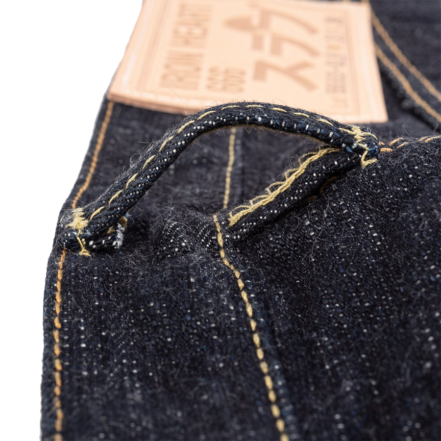 IH-666S-SLB - 16oz Slubby Selvedge Denim Slim Straight Cut Jeans - Indigo