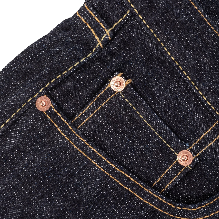 IH-666S-SLB - 16oz Slubby Selvedge Denim Slim Straight Cut Jeans - Indigo