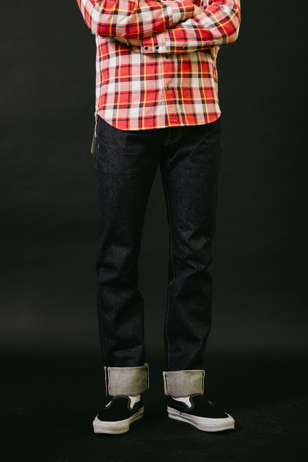 IH-777S-142 - 14oz Selvedge Denim Slim Tapered Jeans - Indigo