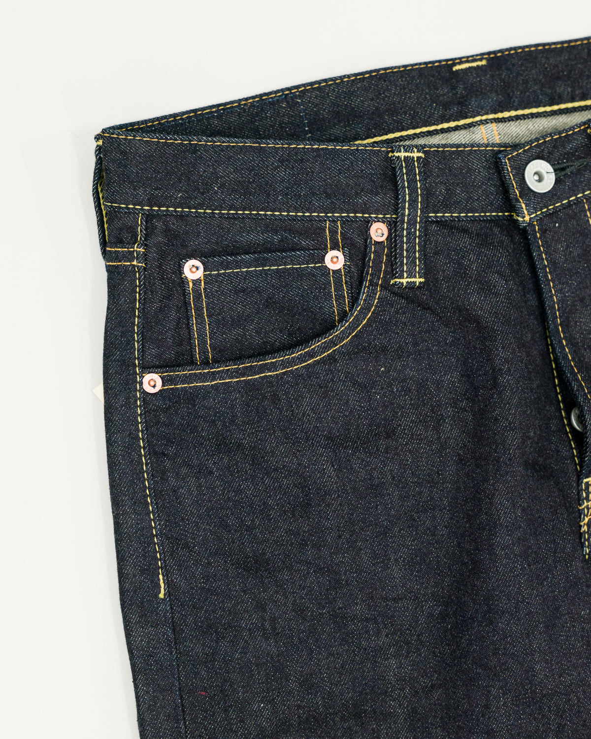 IH-777S-142 - 14oz Selvedge Denim Slim Tapered Jeans - Indigo