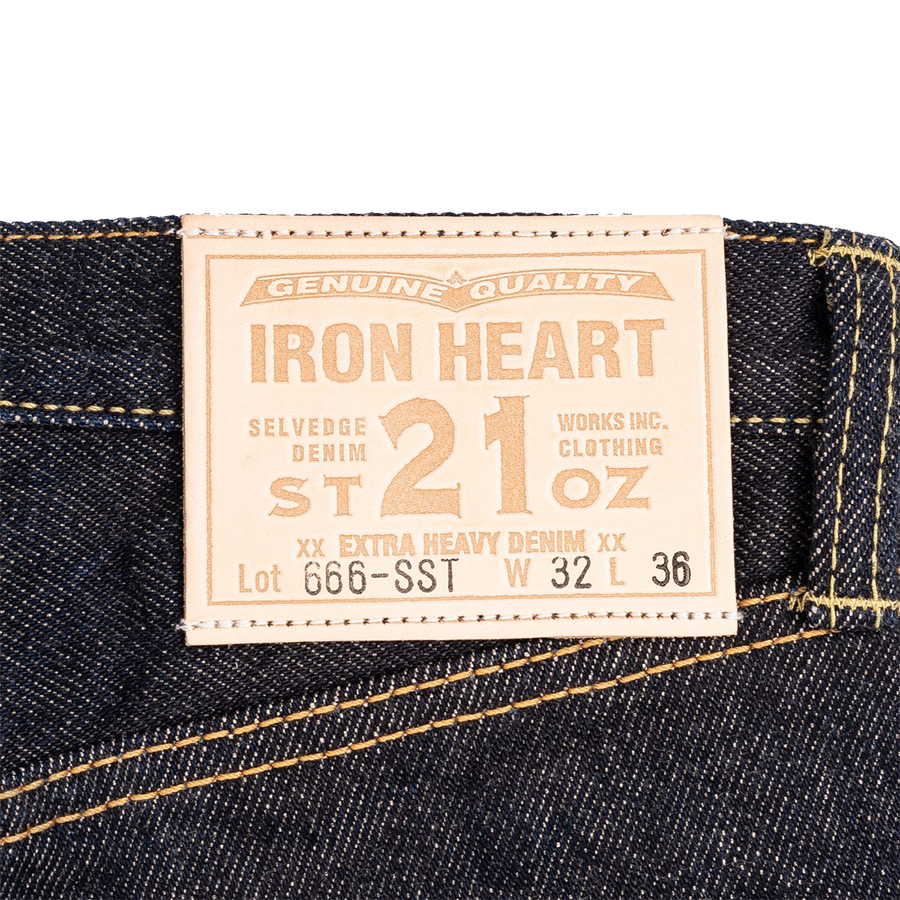 IH-666-SST - 21oz Shinayaka Selvedge Denim Slim Straight - Indigo