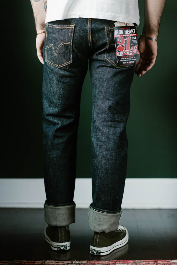 IH-666-SST - 21oz Shinayaka Selvedge Denim Slim Straight - Indigo