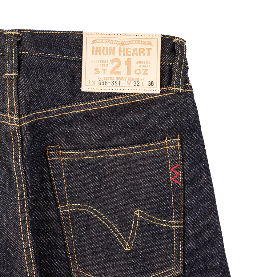 IH-666-SST - 21oz Shinayaka Selvedge Denim Slim Straight - Indigo