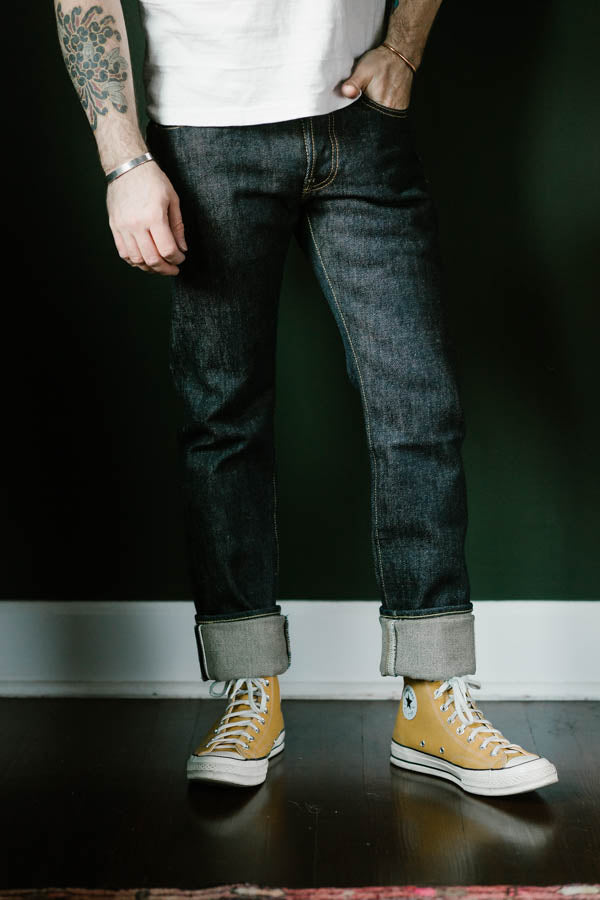 IH-777-SST - 21oz Shinayaka Selvedge Denim Slim Tapered - Indigo