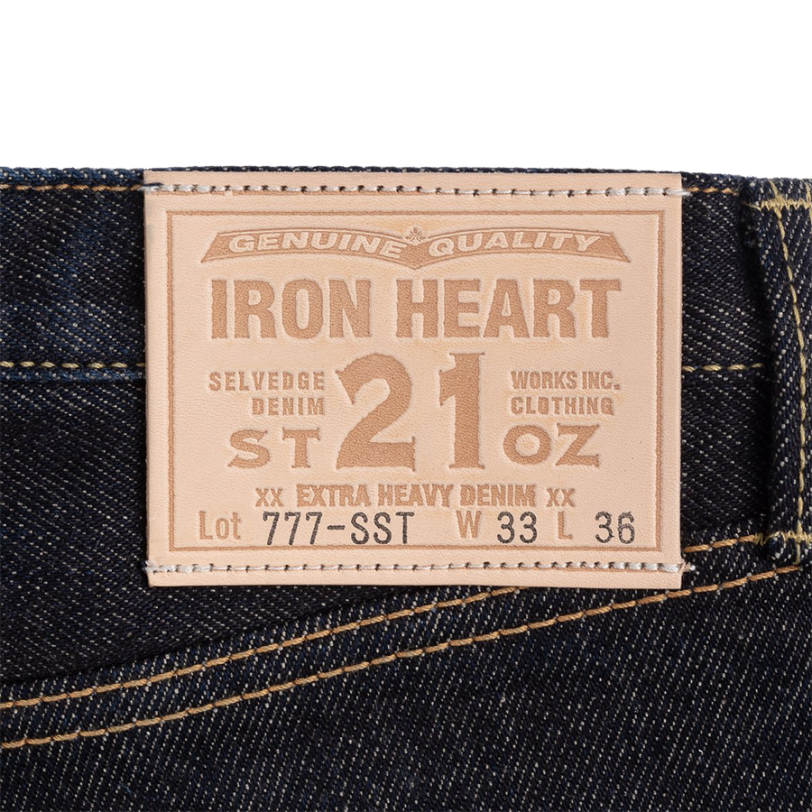 IH-777-SST - 21oz Shinayaka Selvedge Denim Slim Tapered - Indigo