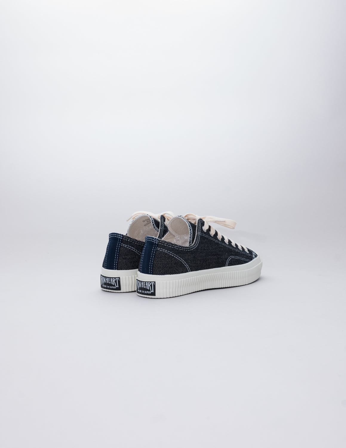 IHSN-01-IND - 21oz Denim Low-Top Sneakers - Indigo