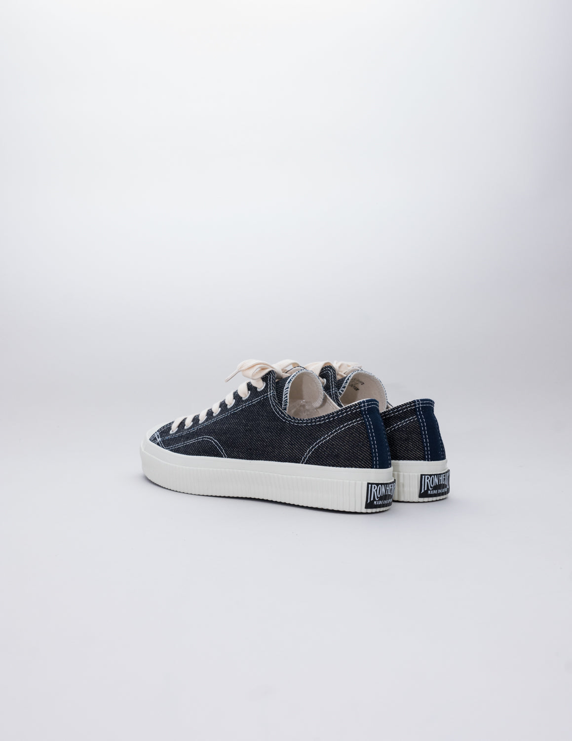 IHSN-01-IND - 21oz Denim Low-Top Sneakers - Indigo