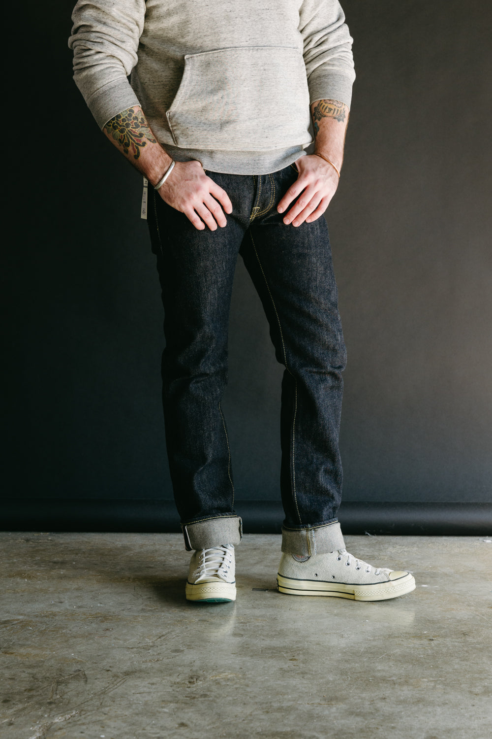 IH-777S-21 -21oz Selvedge Denim Slim Tapered - Indigo