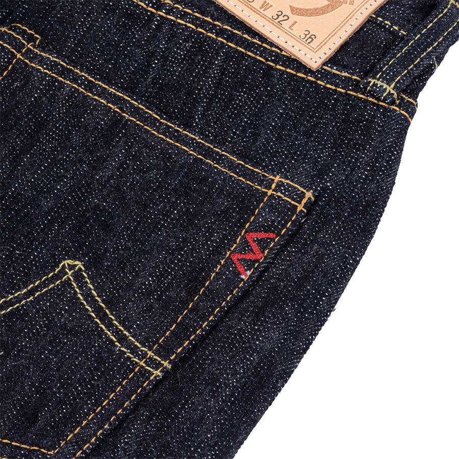 IH-777S-SLB - 16oz Slubby Selvedge Denim Slim Tapered Cut Jeans - Indigo