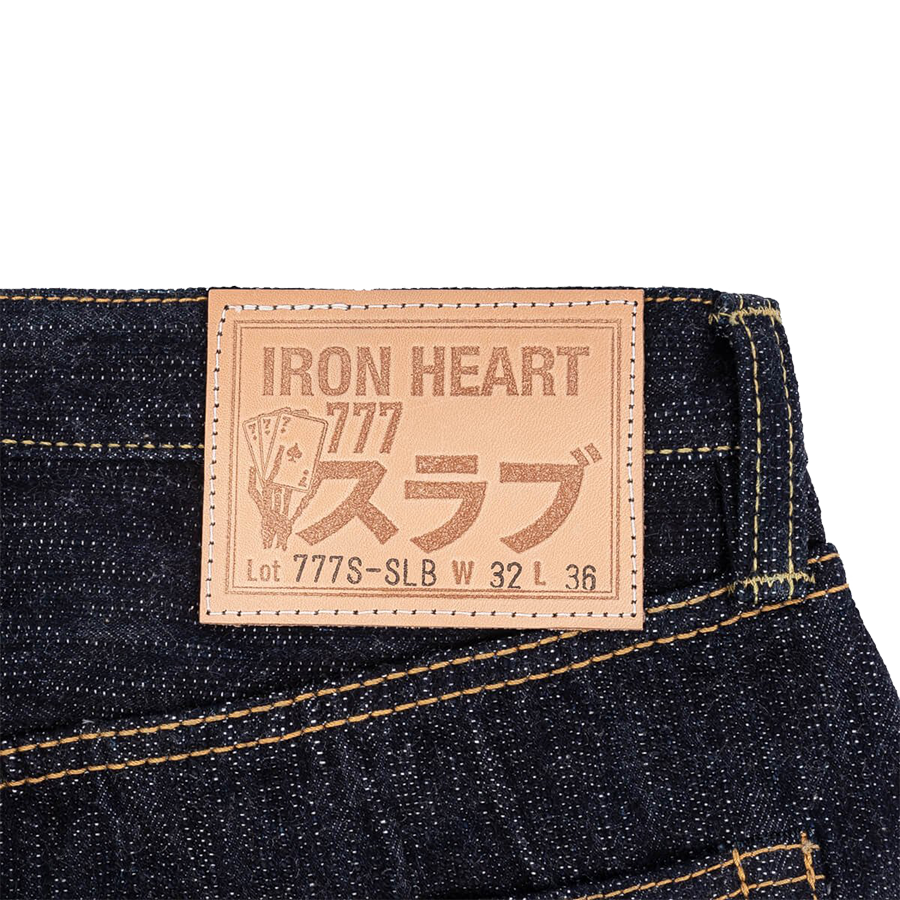 IH-777S-SLB - 16oz Slubby Selvedge Denim Slim Tapered Cut Jeans - Indigo