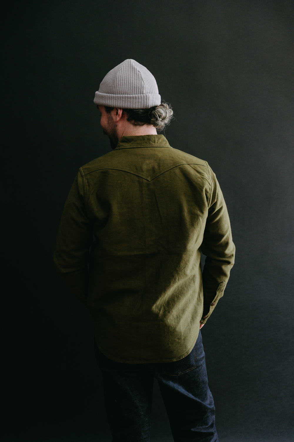 IHSH-331-ODG - 12oz Moleskin CPO Shirt  - Olive