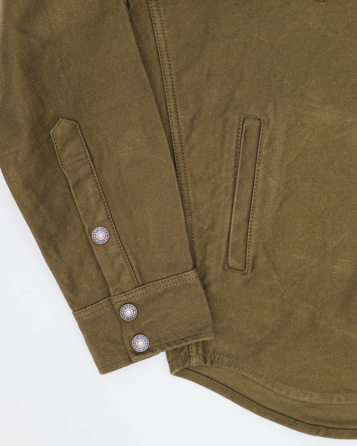 IHSH-331-ODG - 12oz Moleskin CPO Shirt  - Olive