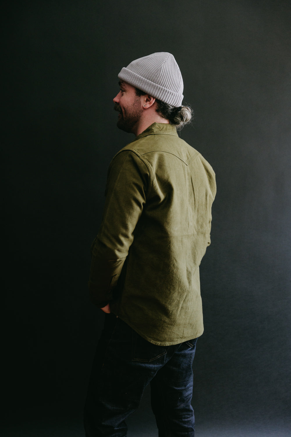 IHSH-331-ODG - 12oz Moleskin CPO Shirt  - Olive