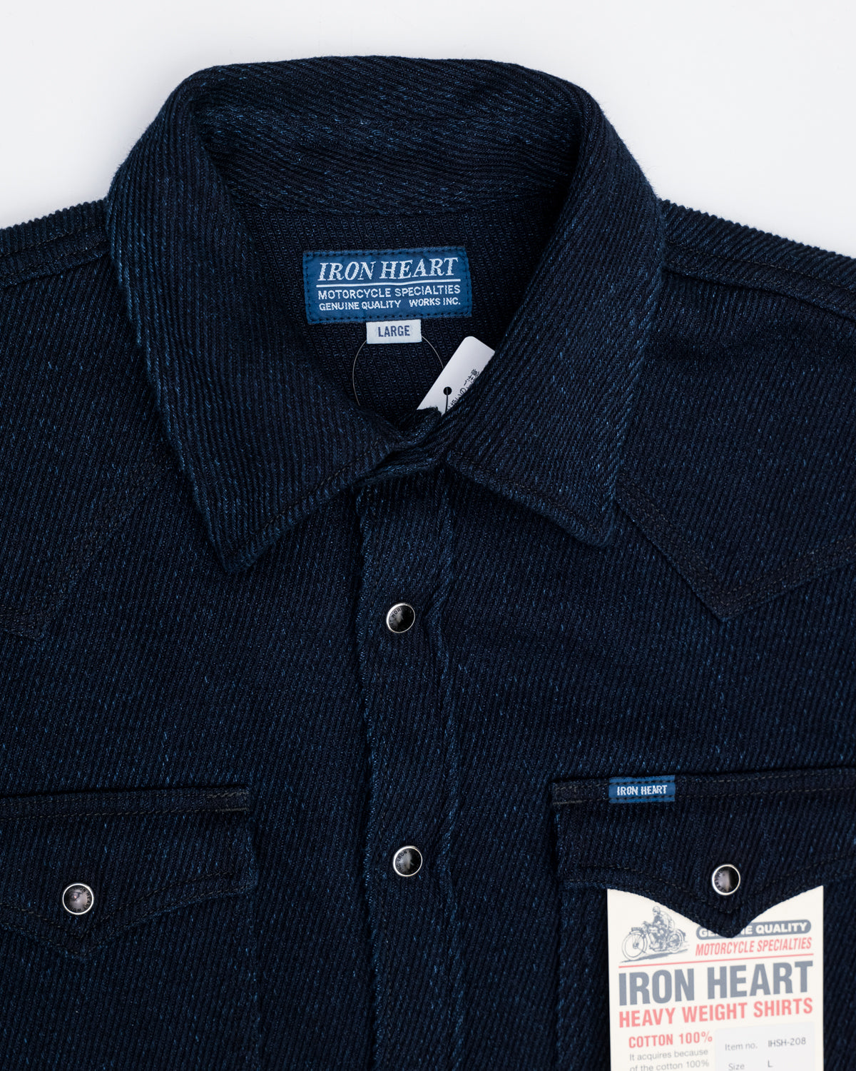 IHSH-208-IND - Kersey Western Shirt - Indigo