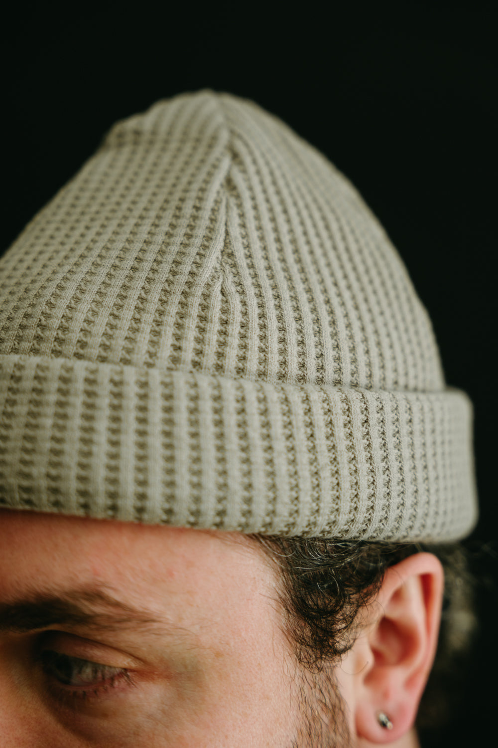 Waffle Knit Cap - 222 Shadow Khaki