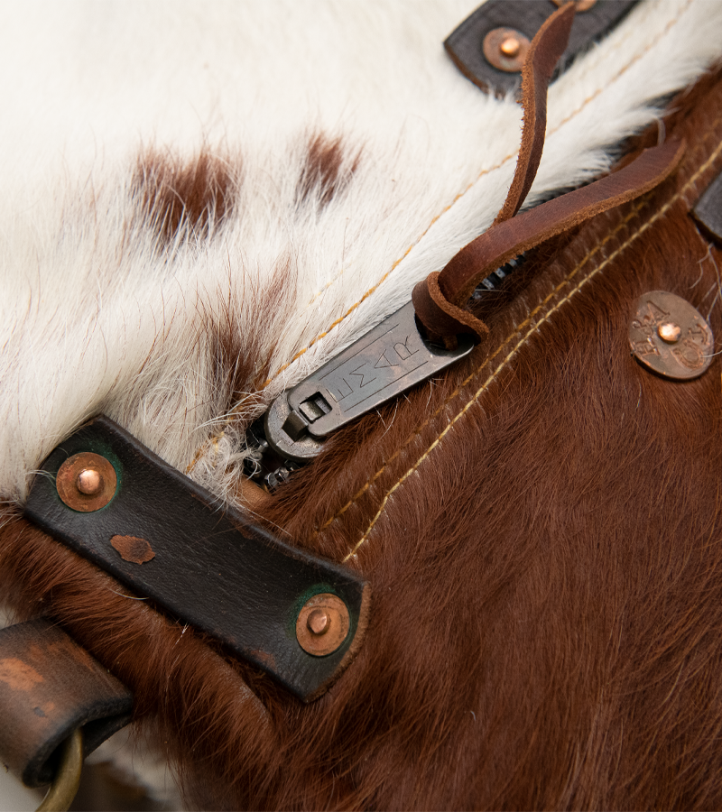 Cowhide Rug Duffel - Brown/White Special Edition