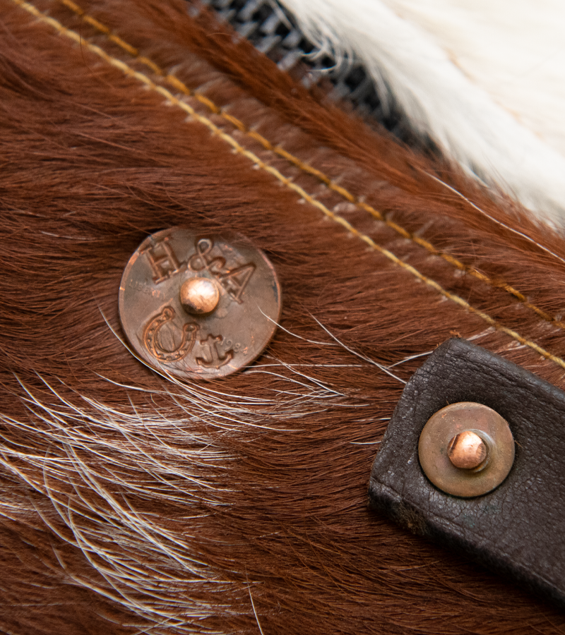 Cowhide Rug Duffel - Brown/White Special Edition