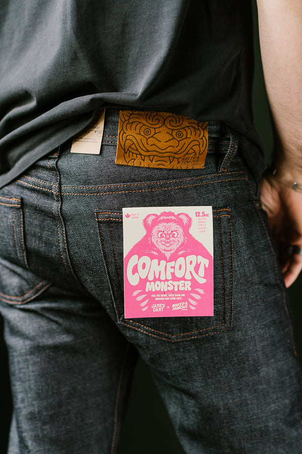 12.5oz - Comfort Monster Brushed Selvedge - Weird Guy