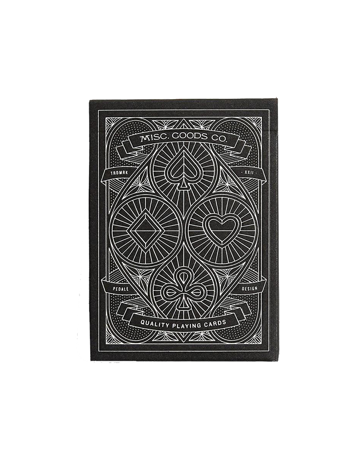 Black Deck of Playing Cards