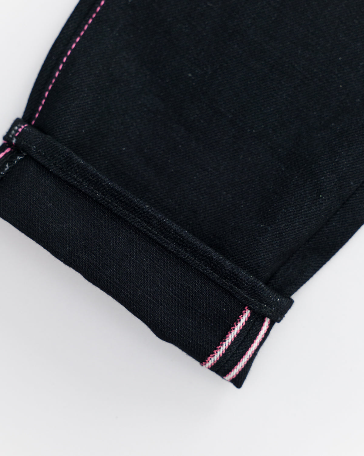 0306-B - 15.7oz - Black Selvedge Custom Black Battle Stripes - Tight Tapered