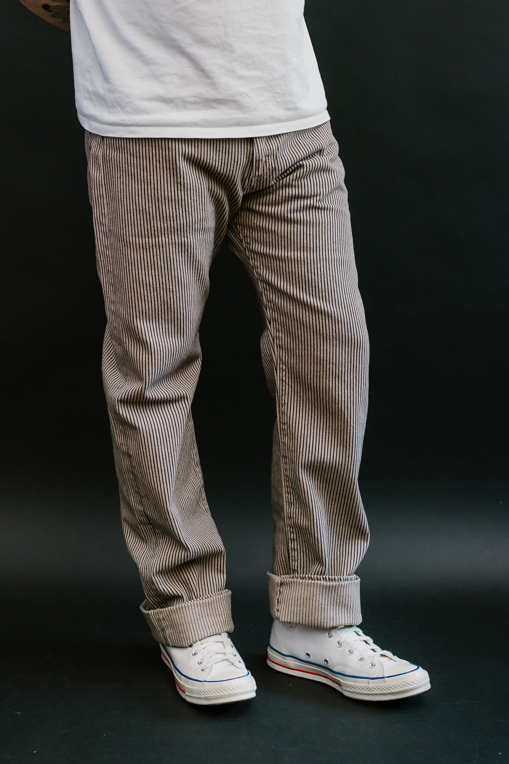 MPT1020M31 - 12.7oz - Hinoki Dyed Hickory Pants - Indigo, Beige