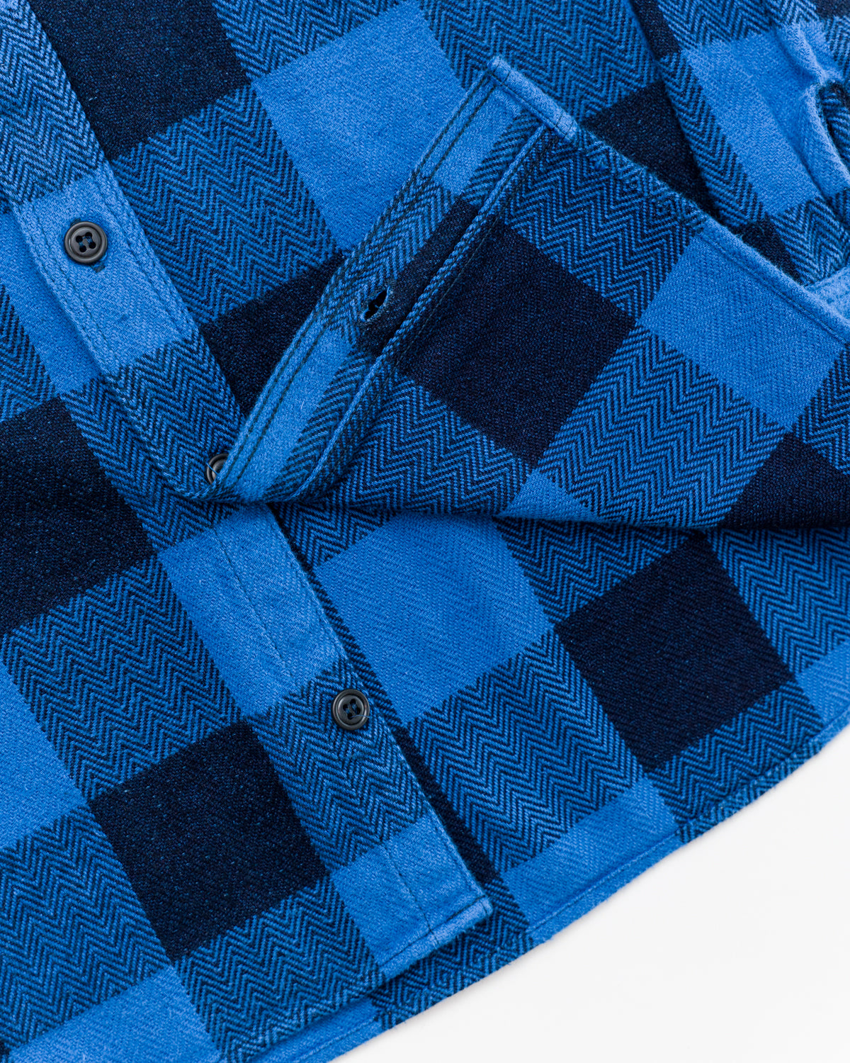 MLS1010M23 - Original Herringbone Check Shirt - Indigo