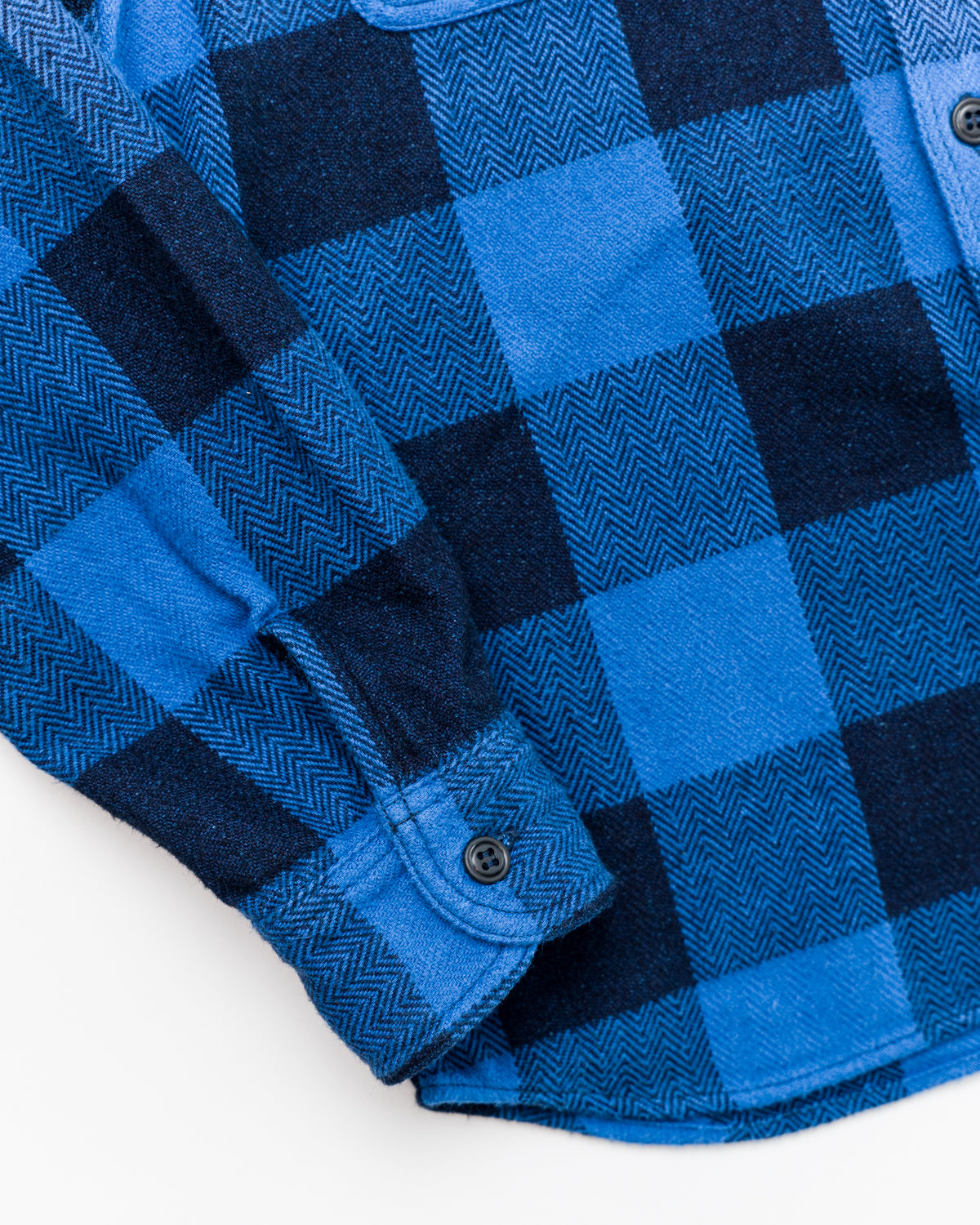 MLS1010M23 - Original Herringbone Check Shirt - Indigo