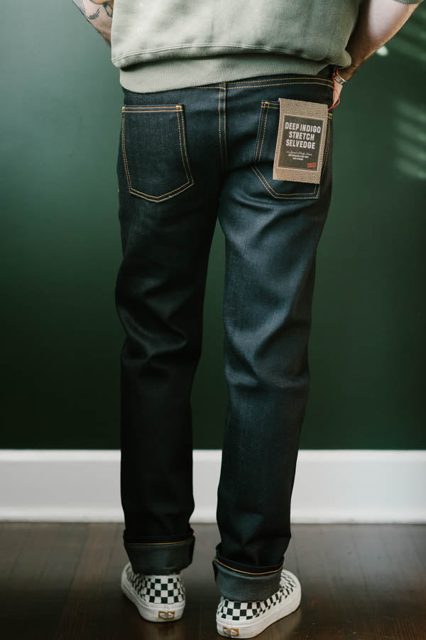 12oz - Deep Indigo Stretch Selvedge - Super Guy