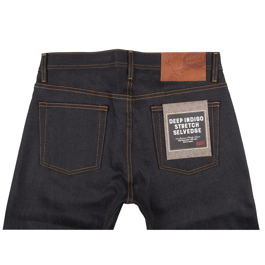 12oz - Deep Indigo Stretch Selvedge - Weird Guy