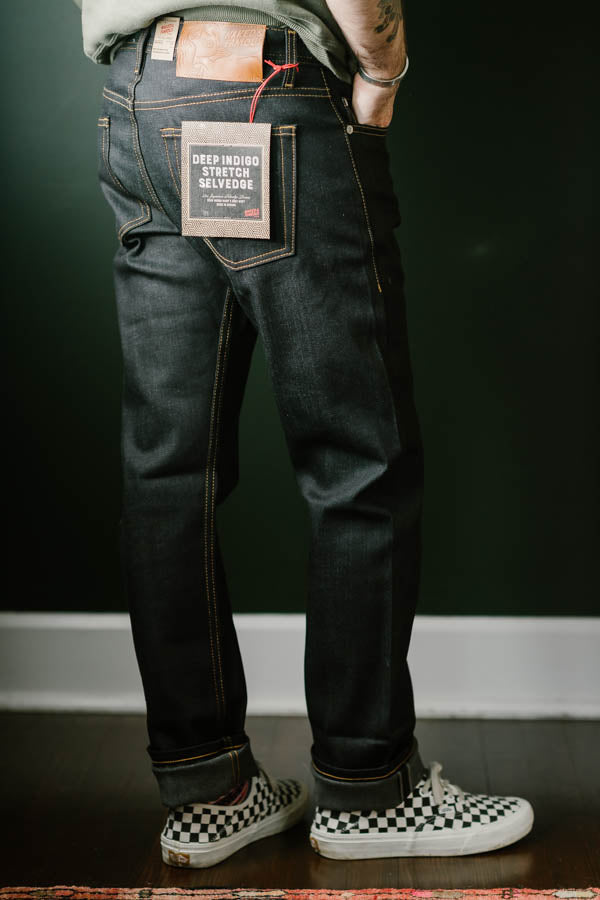 12oz - Deep Indigo Stretch Selvedge - Weird Guy