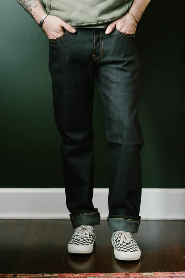 12oz - Deep Indigo Stretch Selvedge - Weird Guy