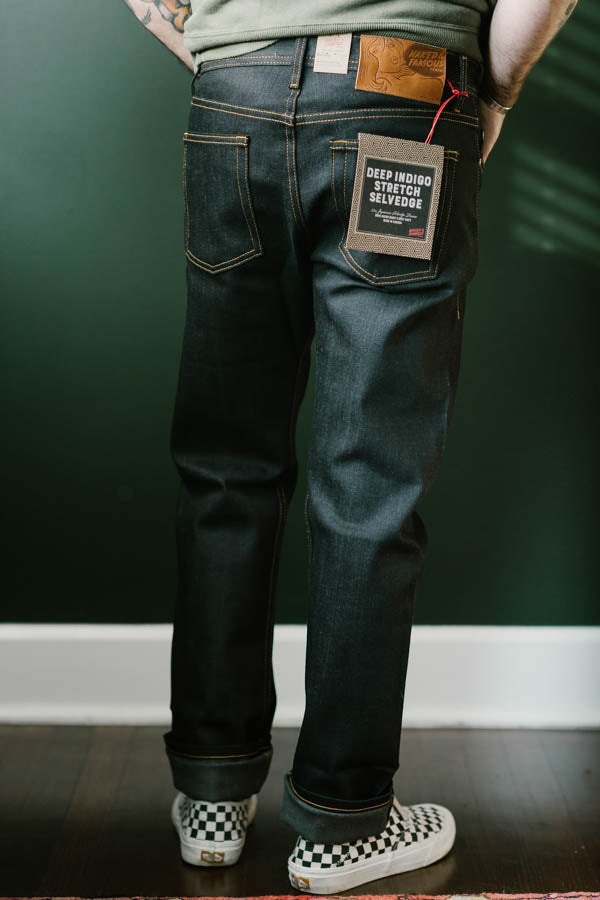 12oz - Deep Indigo Stretch Selvedge - Weird Guy