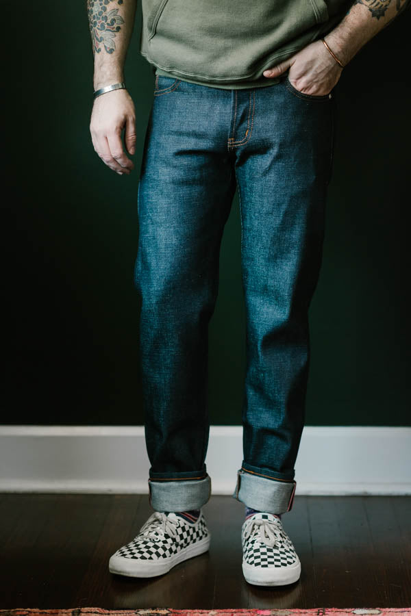 14.5oz - Dirty Fade Indigo Selvedge - Super Guy