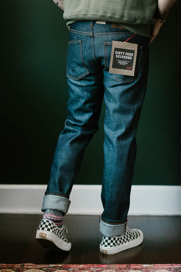 14.5oz - Dirty Fade Indigo Selvedge - Super Guy