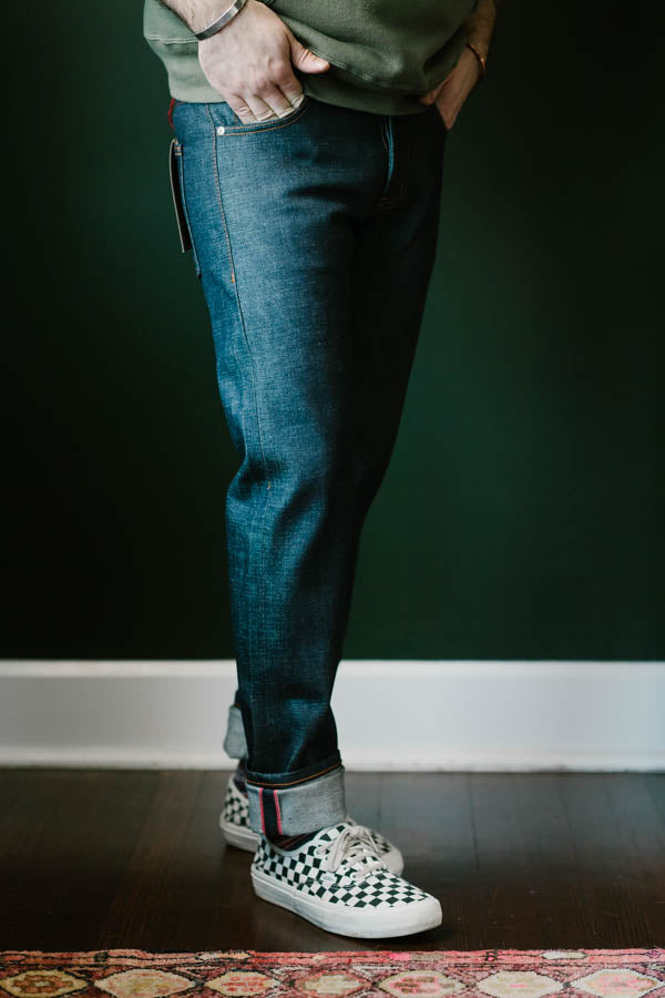 14.5oz - Dirty Fade Indigo Selvedge - Super Guy